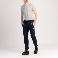 PANTALONI BĂRBĂTEȘTI DIN BUMBAC, CU CULOARE ÎNALTĂ - TREKMAN