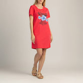 ROCHIE DE DAMĂ CU MÂNECI SCURTĂ 100% BUMBAC - TROPICA