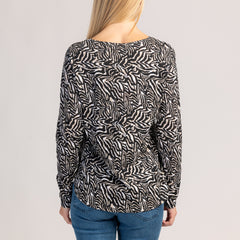 VIVA - TRICOU CU MÂNECĂ LUNGĂ, 100% BUMBAC, PENTRU DAMĂ