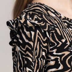 OLIA - ROCHIE DE DAMĂ CU MÂNECI 3/4 ȘI IMPRIMARE