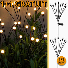 LUMINI SOLARE DECORATIVE DE GRĂDINĂ CU PORNIRE ȘI OPRIRE AUTOMATĂ LUMIFLIES™, 1+1 GRATUIT