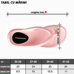 FLIP-FLOPS DE DAMĂ, MOI, UȘORI, CU TALPĂ MAI GROASĂ ȘI STABILITATE RIDICATĂ SLIPWAVE™