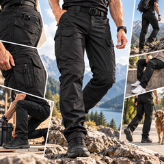PANTALONI TACTICI LUNGI PENTRU BĂRBAȚI, PRACTICI, CU BUZUNARE LA ÎNDEMÂNĂ WORKBOSS™