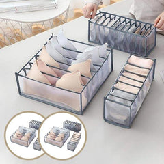 DRAWERGENIE® – SET DE 3 ORGANIZATOARE PENTRU GARDEROBĂ 1+1 GRATIS