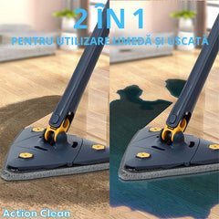 INSTRUMENT DE CURĂȚARE TELESCOPIC ROTATIV LA 360° CU POSIBILITATEA DE STOARCERE ACTIONCLEAN™