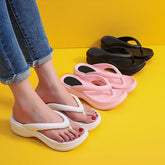 FLIP-FLOPS DE DAMĂ, MOI, UȘORI, CU TALPĂ MAI GROASĂ ȘI STABILITATE RIDICATĂ SLIPWAVE™