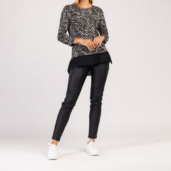 MIRA  - TRICOU CU MÂNECĂ LUNGĂ PENTRU DAMĂ, LA MODĂ