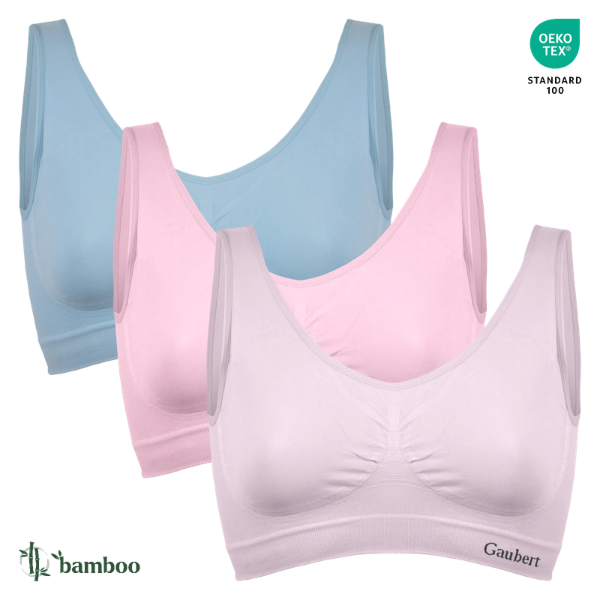 BAMBOOFLEX™ – SUTIEN FĂRĂ CUSĂTURI CU BUREȚI (3 ÎN PACHET) - 26,30 lei per bc.