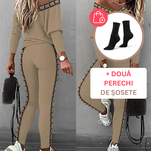 SET LA MODĂ DIN DOUĂ PIESE, CĂMAȘĂ ȘI PANTALONI LUNACHIC
