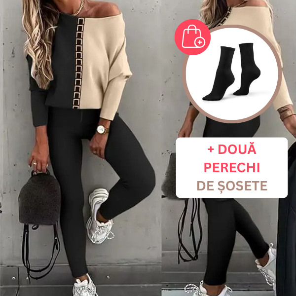 SET LA MODĂ DIN DOUĂ PIESE, CĂMAȘĂ ȘI PANTALONI LUNACHIC