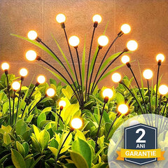 LUMINI SOLARE DECORATIVE DE GRĂDINĂ CU PORNIRE ȘI OPRIRE AUTOMATĂ LUMIFLIES™, 1+1 GRATUIT