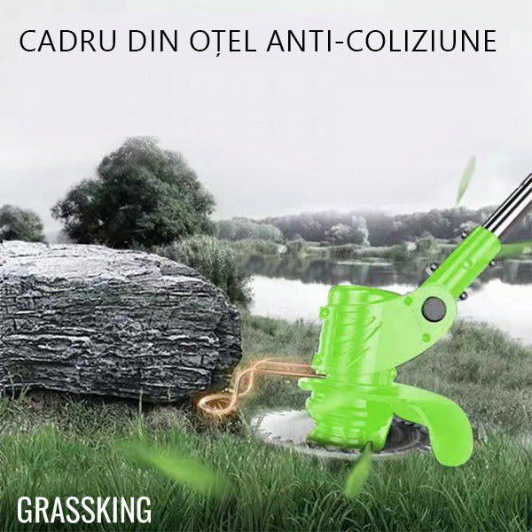 MAȘINĂ DE TUNS IARBA MANUALĂ FĂRĂ FIR PENTRU GRĂDINĂRIT GRASSKING™