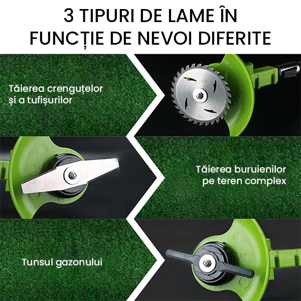MAȘINĂ DE TUNS IARBA MANUALĂ FĂRĂ FIR PENTRU GRĂDINĂRIT GRASSKING™