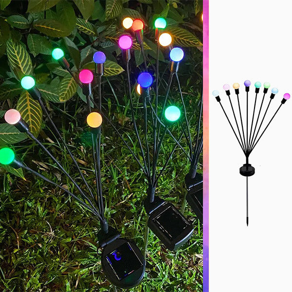 LUMINI SOLARE DECORATIVE DE GRĂDINĂ CU PORNIRE ȘI OPRIRE AUTOMATĂ LUMIFLIES™, 1+1 GRATUIT
