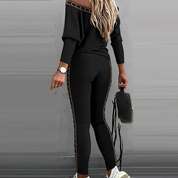 SET LA MODĂ DIN DOUĂ PIESE, CĂMAȘĂ ȘI PANTALONI LUNACHIC