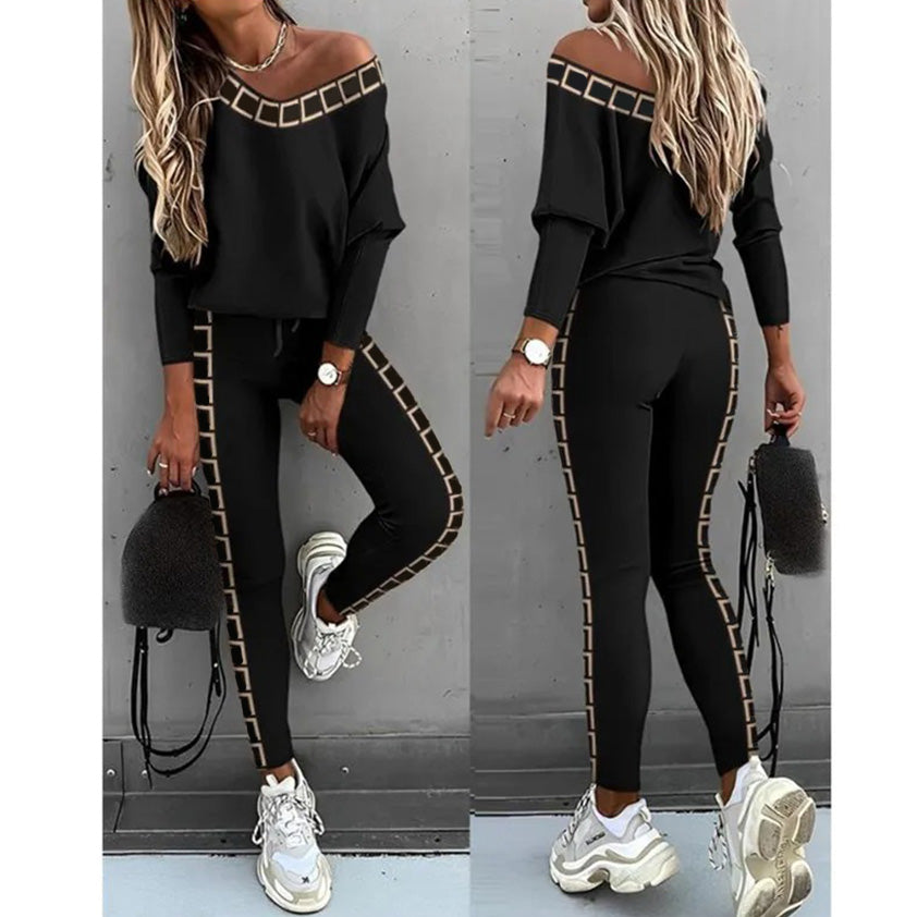 SET LA MODĂ DIN DOUĂ PIESE, CĂMAȘĂ ȘI PANTALONI LUNACHIC