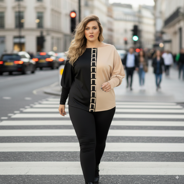 SET LA MODĂ DIN DOUĂ PIESE, CĂMAȘĂ ȘI PANTALONI LUNACHIC