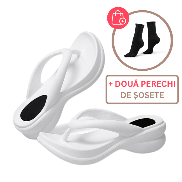 FLIP-FLOPS DE DAMĂ, MOI, UȘORI, CU TALPĂ MAI GROASĂ ȘI STABILITATE RIDICATĂ SLIPWAVE™