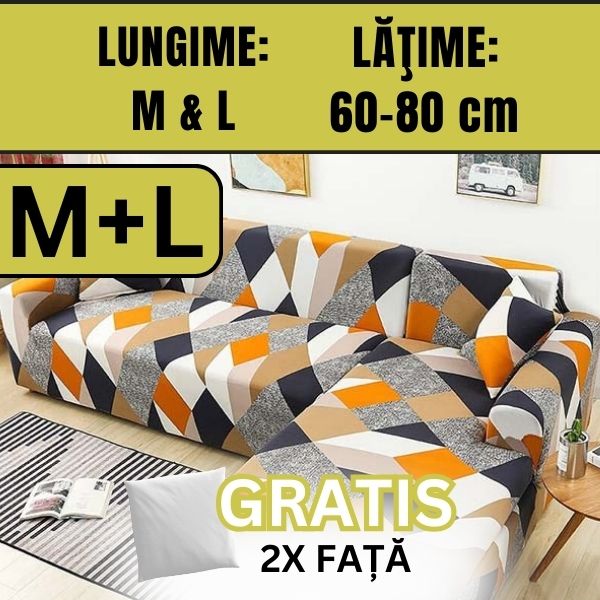 HUSĂ DE CANAPEA EXTENSIBILA PENTRU DIFERITE MĂRIMI SOFTSTRETCH®