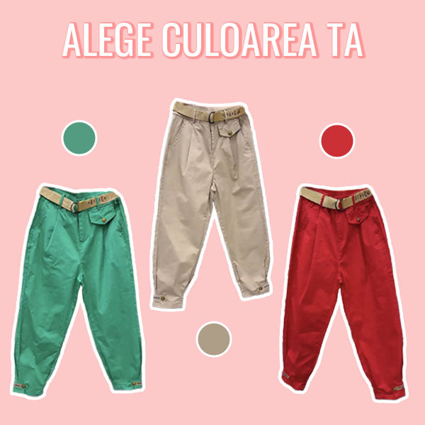 PANTALONI CARGO PENTRU DAMĂ, CONFORT MAXIM SOLIDEASE