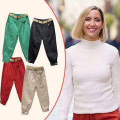 PANTALONI CARGO PENTRU DAMĂ, CONFORT MAXIM SOLIDEASE