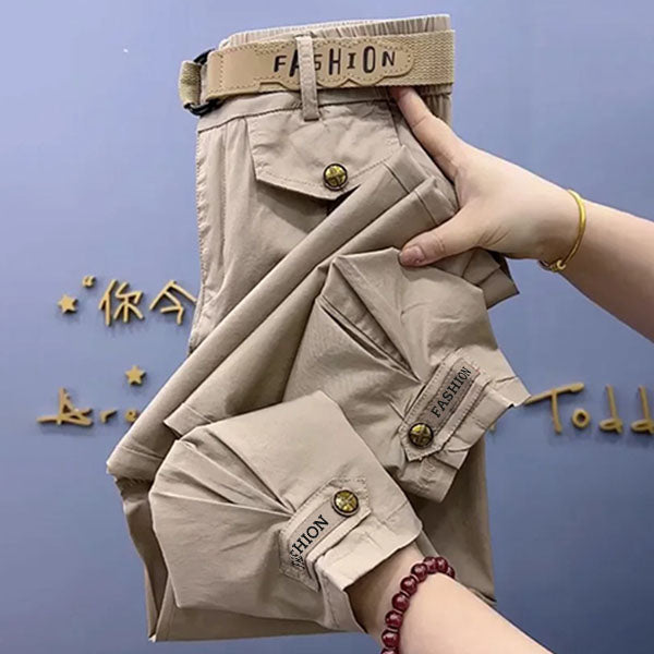 PANTALONI CARGO PENTRU DAMĂ, CONFORT MAXIM SOLIDEASE