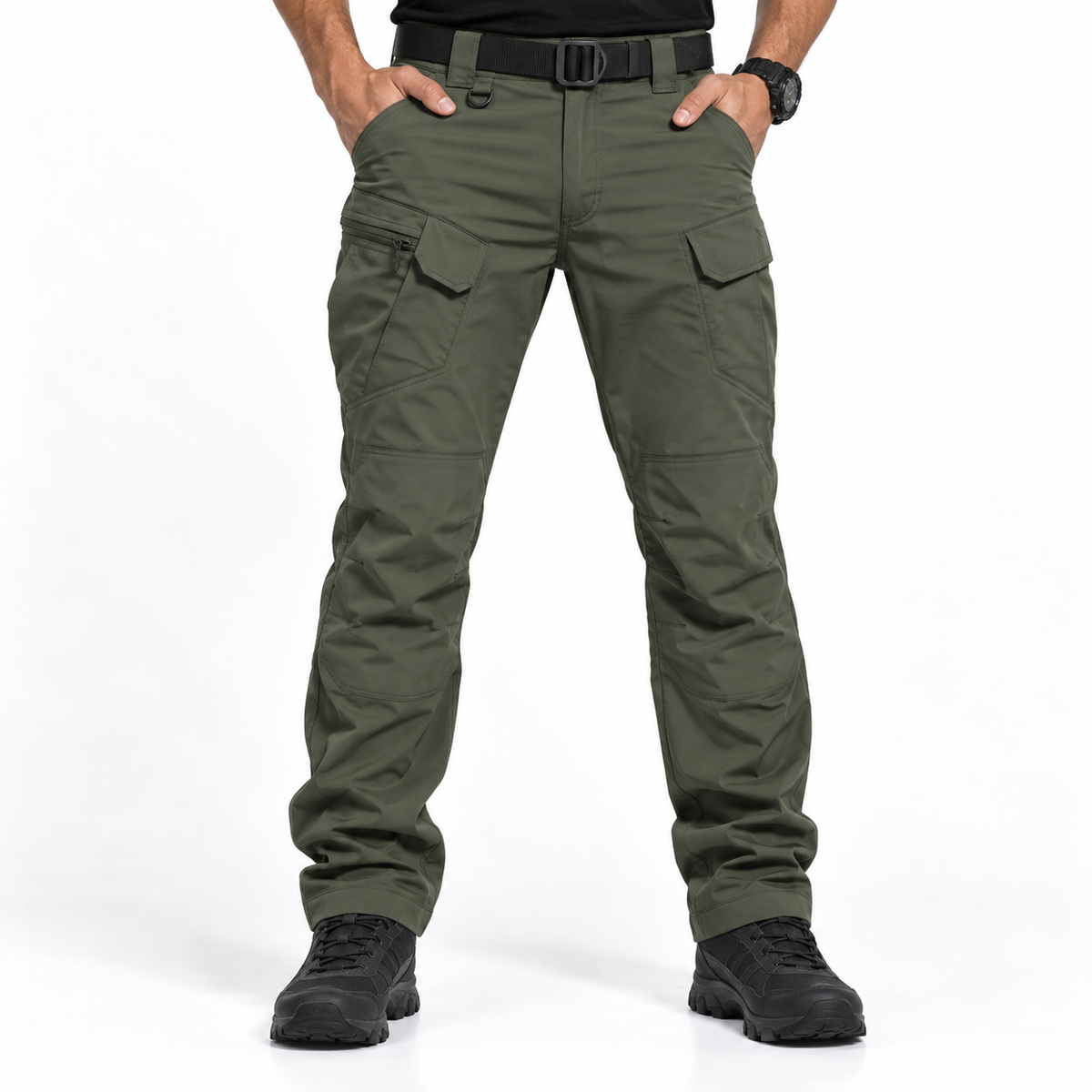 PANTALONI TACTICI LUNGI PENTRU BĂRBAȚI, PRACTICI, CU BUZUNARE LA ÎNDEMÂNĂ WORKBOSS™