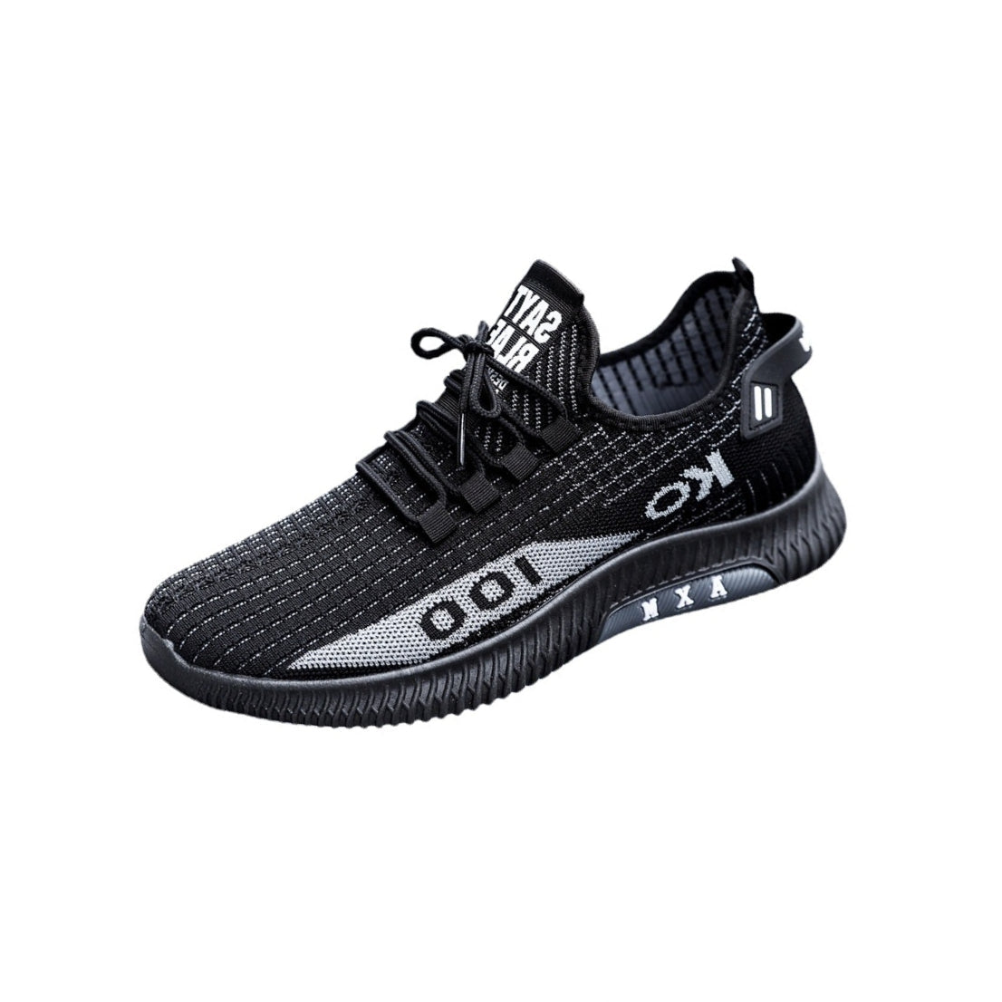 DORALIX - PANTOFI SPORT DE ALERGARE CU PARTEA SUPERIOARĂ DIN PLASĂ NEAGRĂ