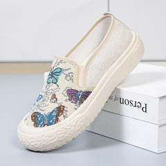 ROMAVIX - PANTOFI PLATI CASUAL PENTRU FEMEI DE TOAMNĂ, CU VÂRF DE OȚEL DE UNICĂ FOLOSINȚĂ, EN-GROS