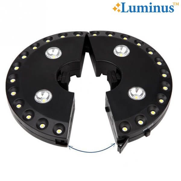 LAMPĂ LED PORTABILĂ CU POSIBILITATE DE INSTALARE PE UN ABAJUR ALIMENTAT DE BATERII LUMINUS™