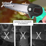 SAWAWAY™ –  FIERĂSTRĂU MANUAL CU ACUMULATOR
