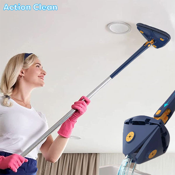 INSTRUMENT DE CURĂȚARE TELESCOPIC ROTATIV LA 360° CU POSIBILITATEA DE STOARCERE ACTIONCLEAN™