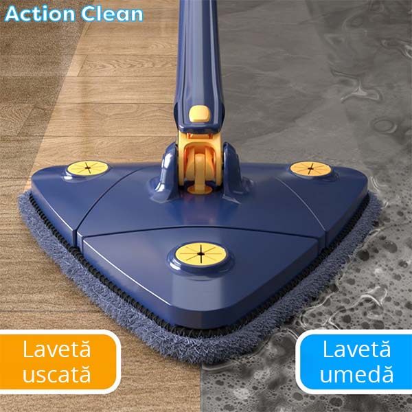 INSTRUMENT DE CURĂȚARE TELESCOPIC ROTATIV LA 360° CU POSIBILITATEA DE STOARCERE ACTIONCLEAN™
