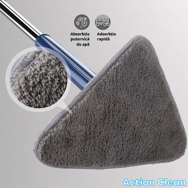 INSTRUMENT DE CURĂȚARE TELESCOPIC ROTATIV LA 360° CU POSIBILITATEA DE STOARCERE ACTIONCLEAN™