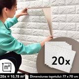 BRICKWALL® – TAPET AUTOADEZIV 3D (77 cm x 70 cm)