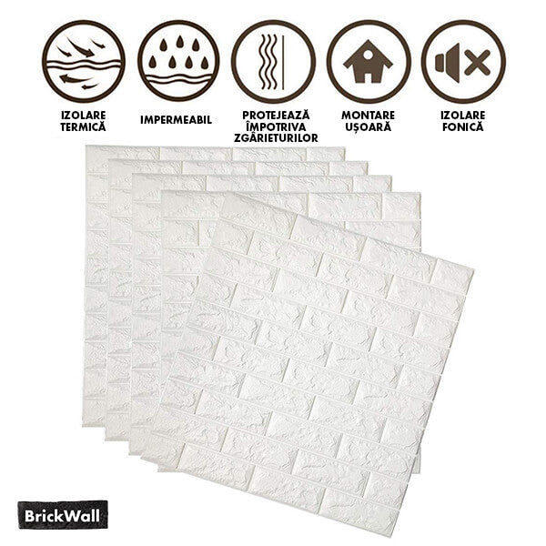 BRICKWALL® – TAPET AUTOADEZIV 3D (77 cm x 70 cm)