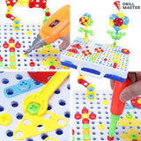 DRILLMASTER® - SET EDUCATIV PENTRU COPII DIY CU BORMAȘINĂ PE BATERII