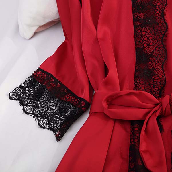 SET DE PIJAMA DIN 4 PIESE ELEGANTE, DE DAMĂ FLIRTYNIGHT™
