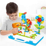 DRILLMASTER® - SET EDUCATIV PENTRU COPII DIY CU BORMAȘINĂ PE BATERII