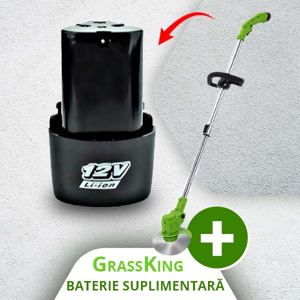 MAȘINĂ DE TUNS IARBA MANUALĂ FĂRĂ FIR PENTRU GRĂDINĂRIT GRASSKING™